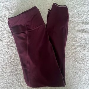 Burgundy Athleta Leggings
